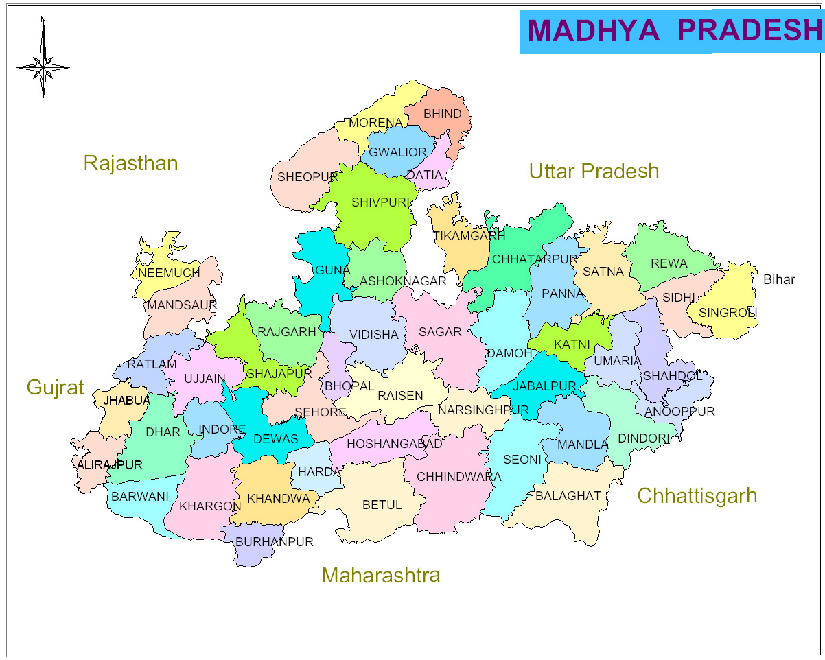 Census Map of M.P.