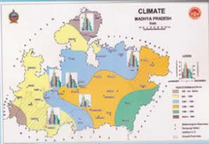 Climate map of MP