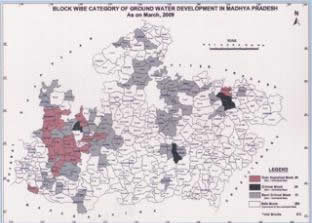 Ground Water map of MP