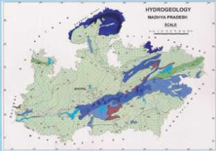 Hydrogeology map of Madhya Pradesh