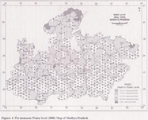 Water level map of Madhya Pradesh