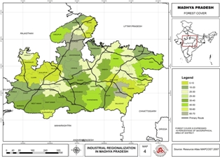 Forest map of MP