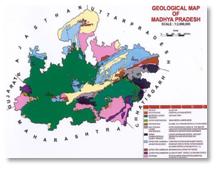 Geology map of Madhya Pradesh 